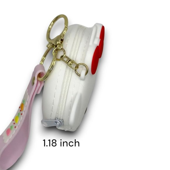 Keychain Hello Kitty Wallet Coin Purse  Anime Sanrio Gift for Kids Women - Picture 4 of 5